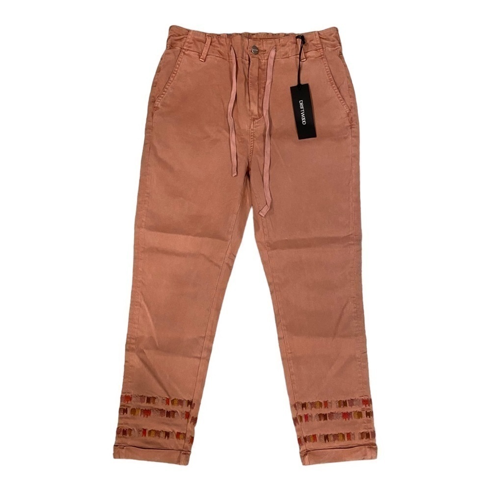 Driftwood Embroidered Tapered Ankle Pant NWT